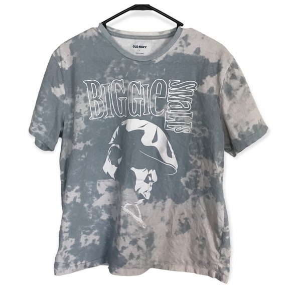 Old Navy Tops - Old navy biggie smalls notorious big graphic tie-dye shirt